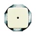 Onderdeel/centraalplaat communicatie-schakelmateriaal SI ABB Busch-Jaeger cpl 1 x uit boring 9mm SI crème 1710-0-0623